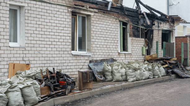 Professional Fire Damage Removal technician working in Fisherville, KY